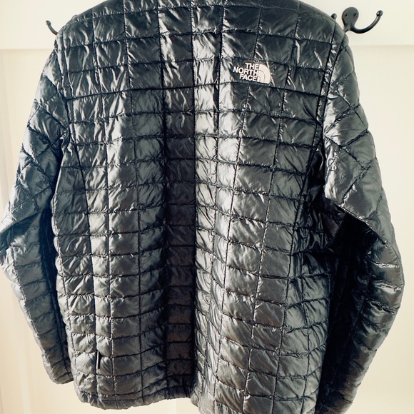 The North Face Men's Thermoball Quilted Insulated Jacket Black 🛫 Full Zip Sz L - Picture 7 of 17